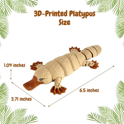 PowerTRC 3D Printed Articulated Animal Figurine, Fidget Desk Decor Collectible Gift – Made in USA(1 PCS)