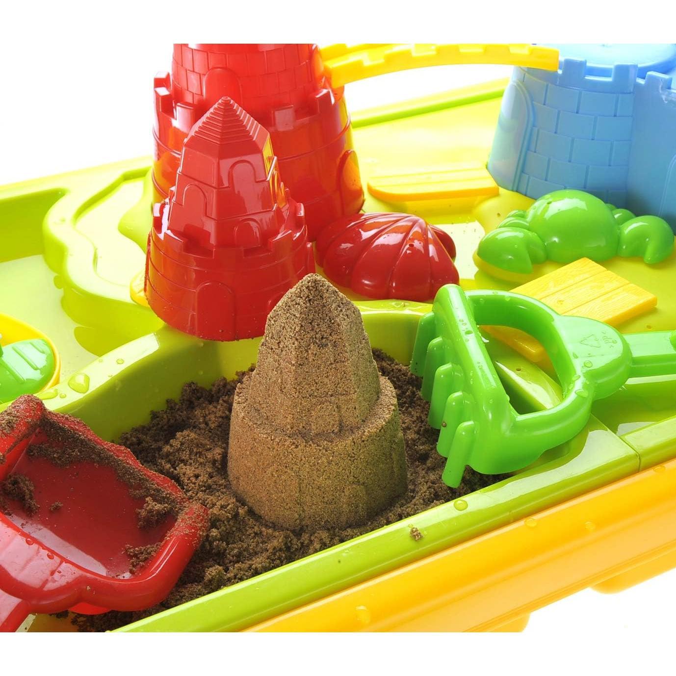 Large Splash Water Table  Beach Toys | Sand Molds | Pit Toys | Sandbox Toys | Buckets | Castle Building Kit | (2 in 1 Kit)