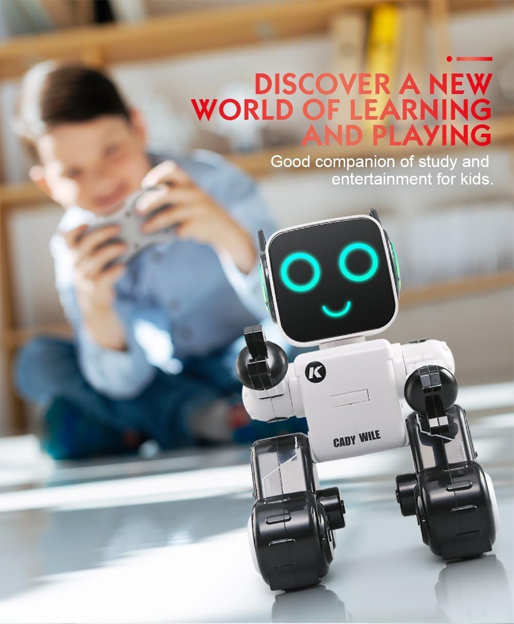 PowerTRC Toy Robot for Kids, Smart RC Programmable Robot, Dancing Singing Talking Walking Transporting Toys for Boys and Girls, Touch Sound and Remote Controls