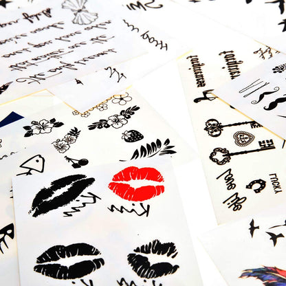 PowerTRC 30 Sheets Temporary Tattoo for Men and Women, Hundreds of Variety Tattoo Designs, Realistic Waterproof Fake Tattoos Stickers For Kids and Adults