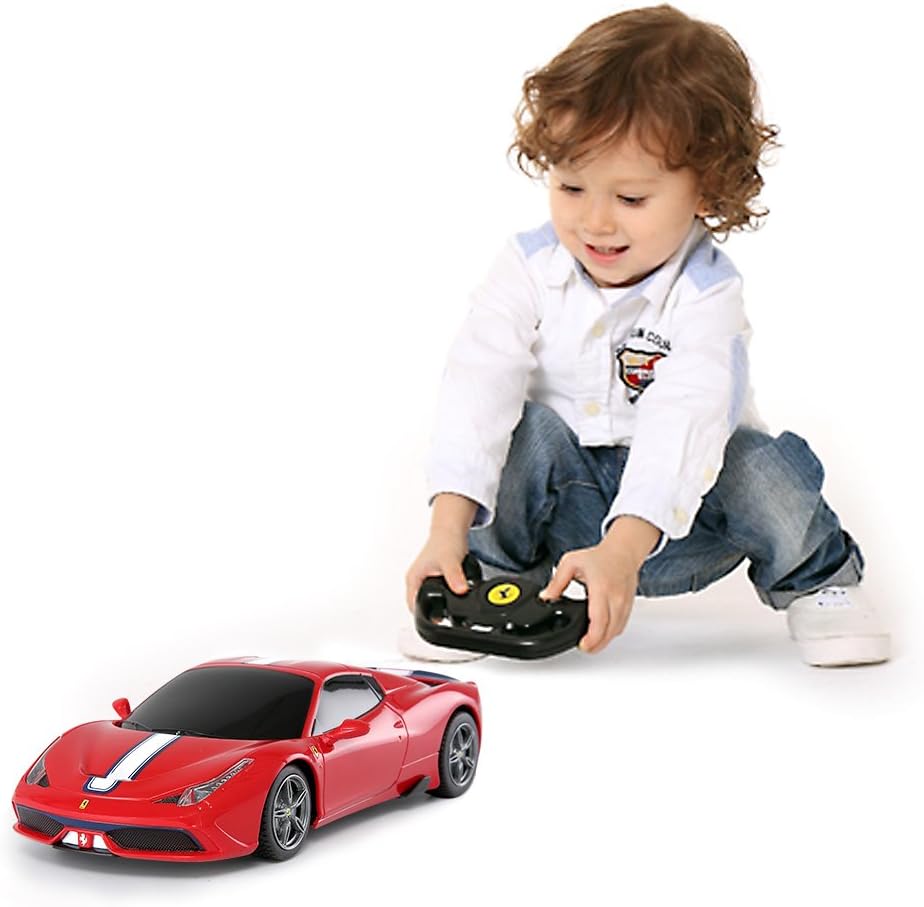 Rastar RC Car | Radio Remote Control Car 1/14 Scale Ferrari 458 Special A, Model Toy Car for Kids, Auto Open & Close, Red