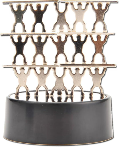 Magnetic Desktop Sculpture (Acrobats) | Mini Magnetic Art Decoration for Desktop | Fun Stress Relief Office Gift