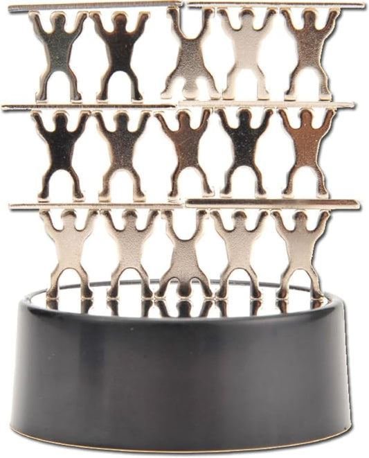 Magnetic Desktop Sculpture (Acrobats) | Mini Magnetic Art Decoration for Desktop | Fun Stress Relief Office Gift