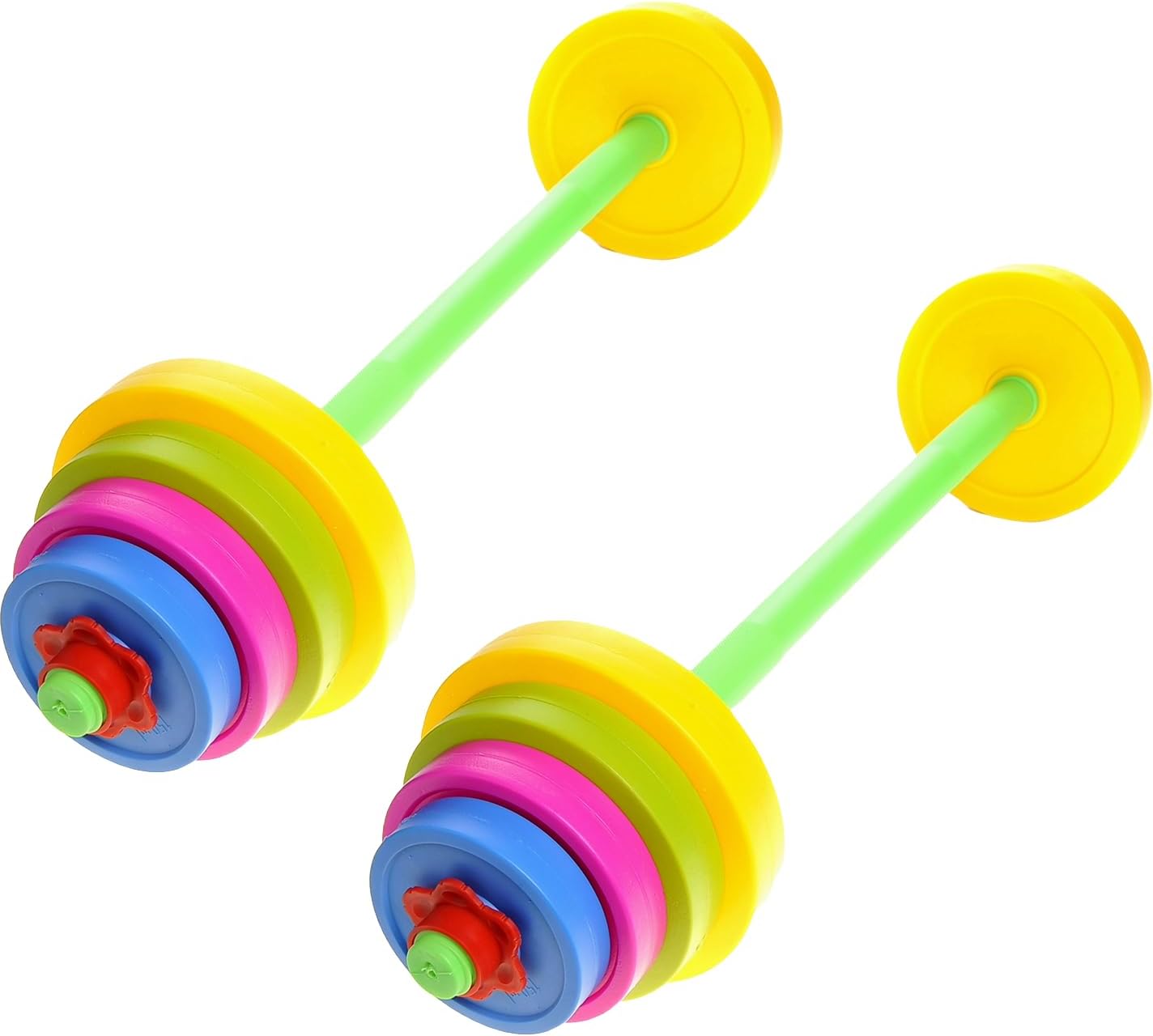 Barbell Kids Weight Set - Adjustable Toddler Weight Set & Kids Workout Equipment for Beginner Gym Exercise, Fitness, Ideal for Weightlifting & Powerlifting Training