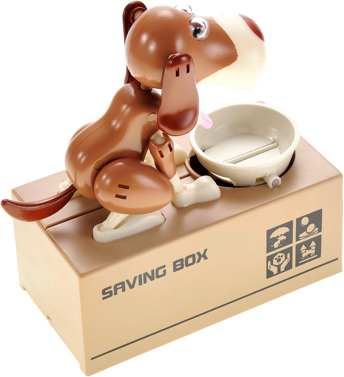 PowerTRC Dog Coin Bank for Kids, Cute Money Bank for Boys and Girls, Savings Piggy Bank | Fun Gift for Kids and Adults