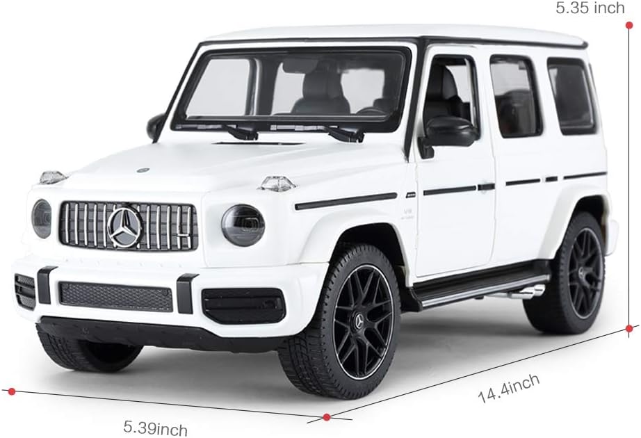 RASTAR Off-Road Remote Control Car, 1:14 Mercedes-AMG G63 R/C Off-Roader Toy Car, Doors Open/Working Lights - White/2.4Ghz