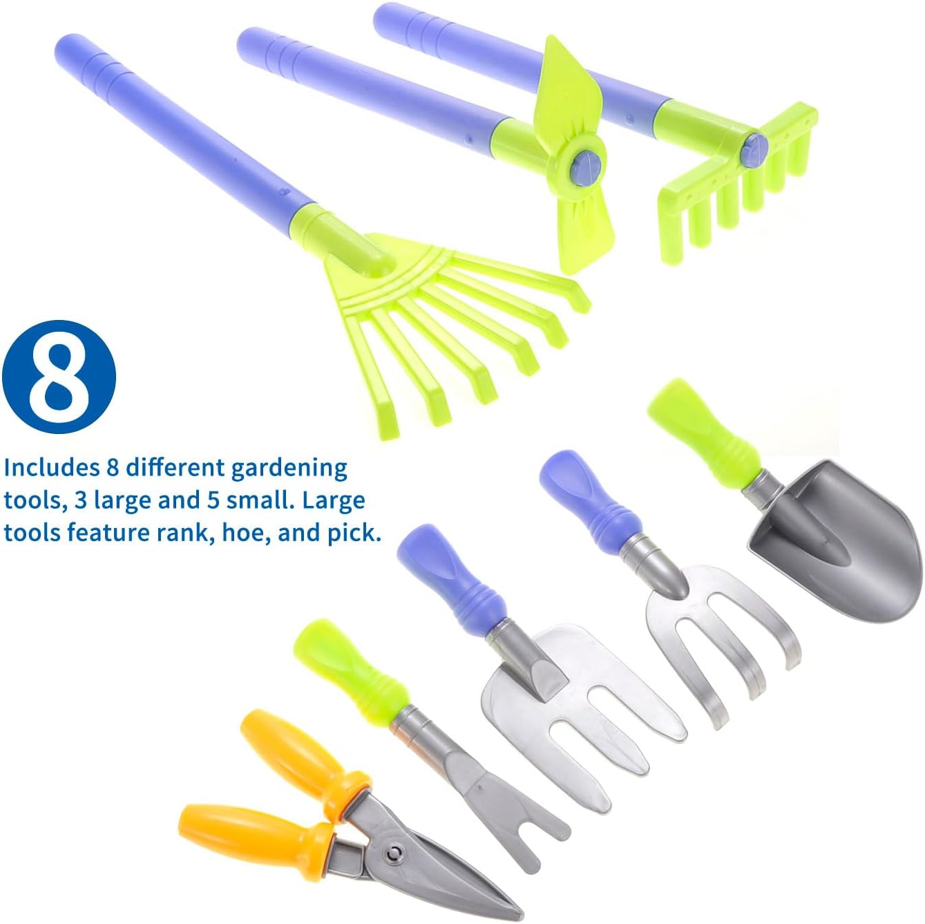 Garden Wagon & Tools Toy Set 15 Pcs Kids Gardening Tools & Wagon Toy Set – Outdoor Toddler Toys Kids Gardening Set – Beach, Sand, Garden Toys
