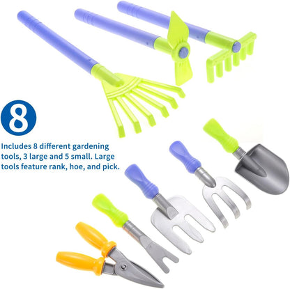 Garden Wagon & Tools Toy Set 15 Pcs Kids Gardening Tools & Wagon Toy Set – Outdoor Toddler Toys Kids Gardening Set – Beach, Sand, Garden Toys