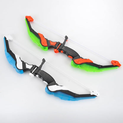 2 Pack Bow and Arrow Set for Kids 8-12, Suction Cup Bow and Arrow Game Set with Target Practice LED Light Up Kids Archery Set Outdoor Play Toys 2 Quivers 2 Blasters 20 Arrows & Darts