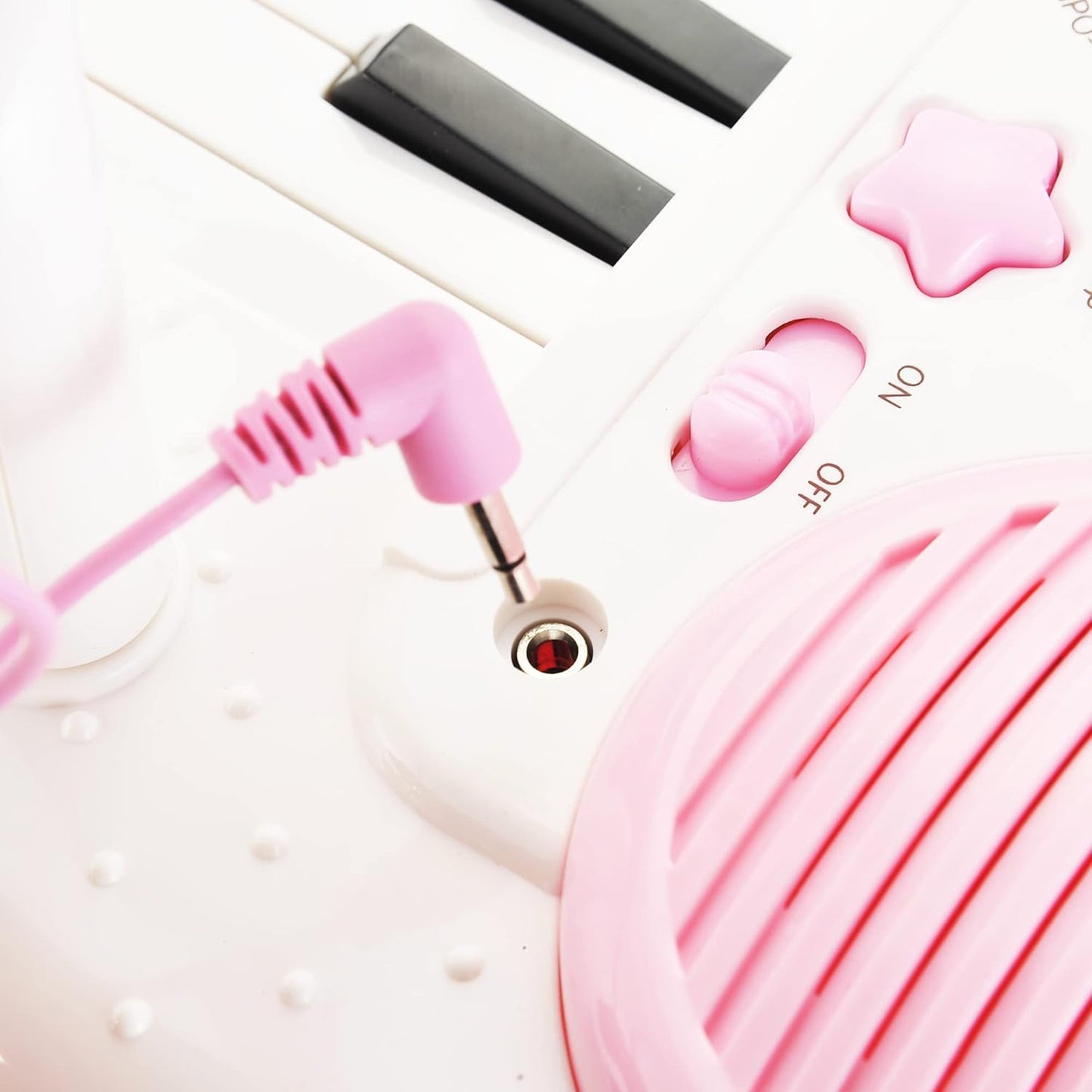 Piano Keyboard for Kids | 31 Keys | Fun Lights and Music | Comes with Microphone and Stand