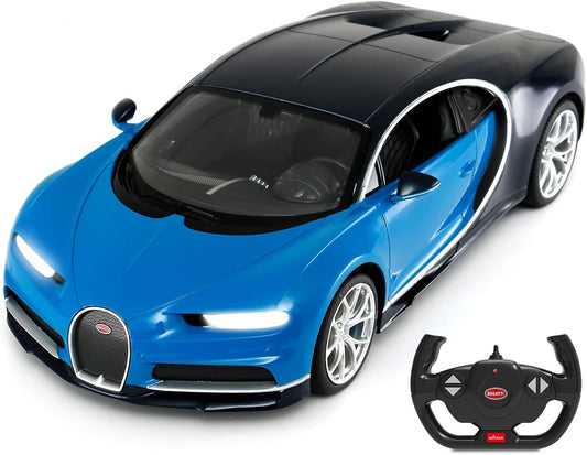 RASTAR RC Bugatti Chiron Remote Control Car, 1/14 Bugatti Chiron RC Car - Blue