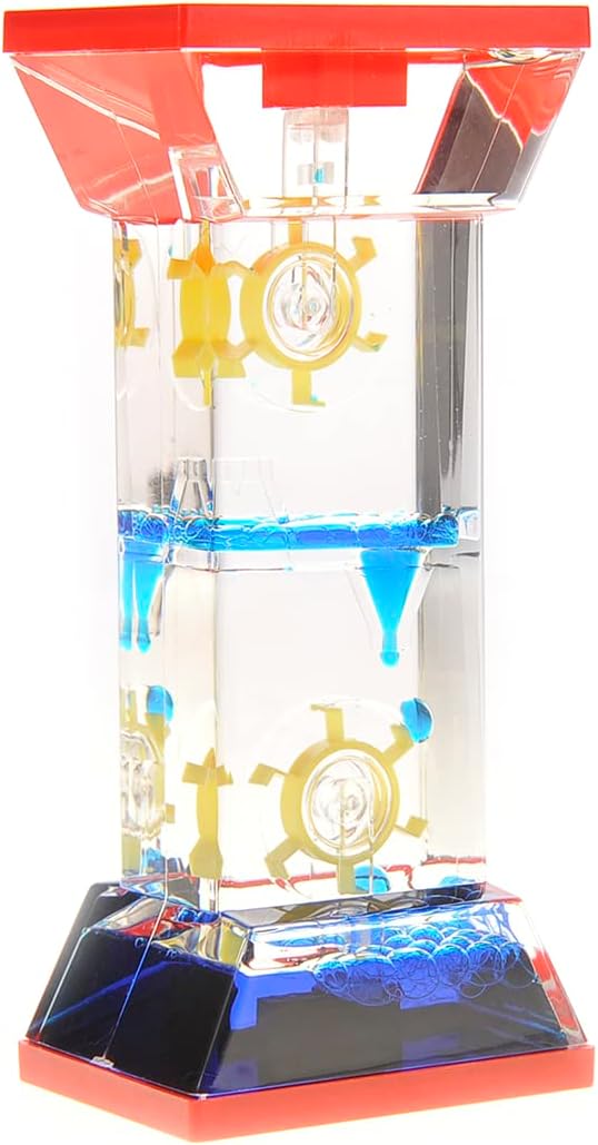 Liquid Motion Bubbler Sensory Fidget Toy for Desk Tops | Calming and Relaxing ADHD, Anxiety, and Autism Toy for Kids and Adults | Handheld Water Game