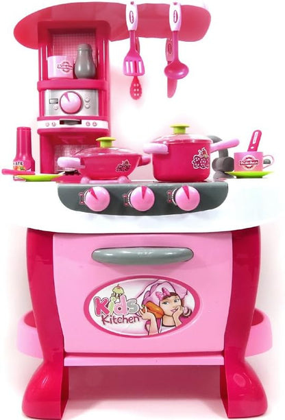 PowerTRC Deluxe Kitchen Appliance Cooking Play Set with Lights & Sound
