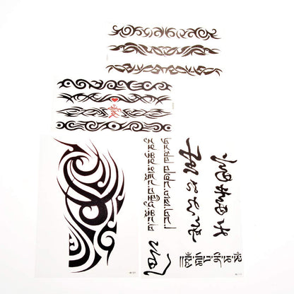 PowerTRC Temporary Tattoo Stickers, 16 Sheets Body Arm Chest Shoulder Tattoos For Men And Women, Tattoos For Halloween, Parties, Festivals. Unique Designs Animals, Symbols, And More