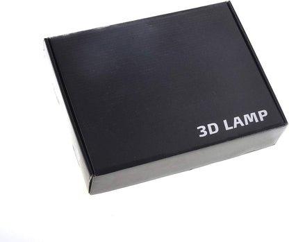3D LED Night Light Optical Illusion Christmas Tree, Desk Table Lamp Color Change Multi Effects Functions | 7 Colors USB Powered Birthday & Party Gift