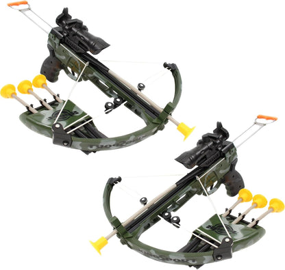 Deluxe Military Action Crossbow Toy | Kids Target Archery Crossbow with Scope and Arrow Toy