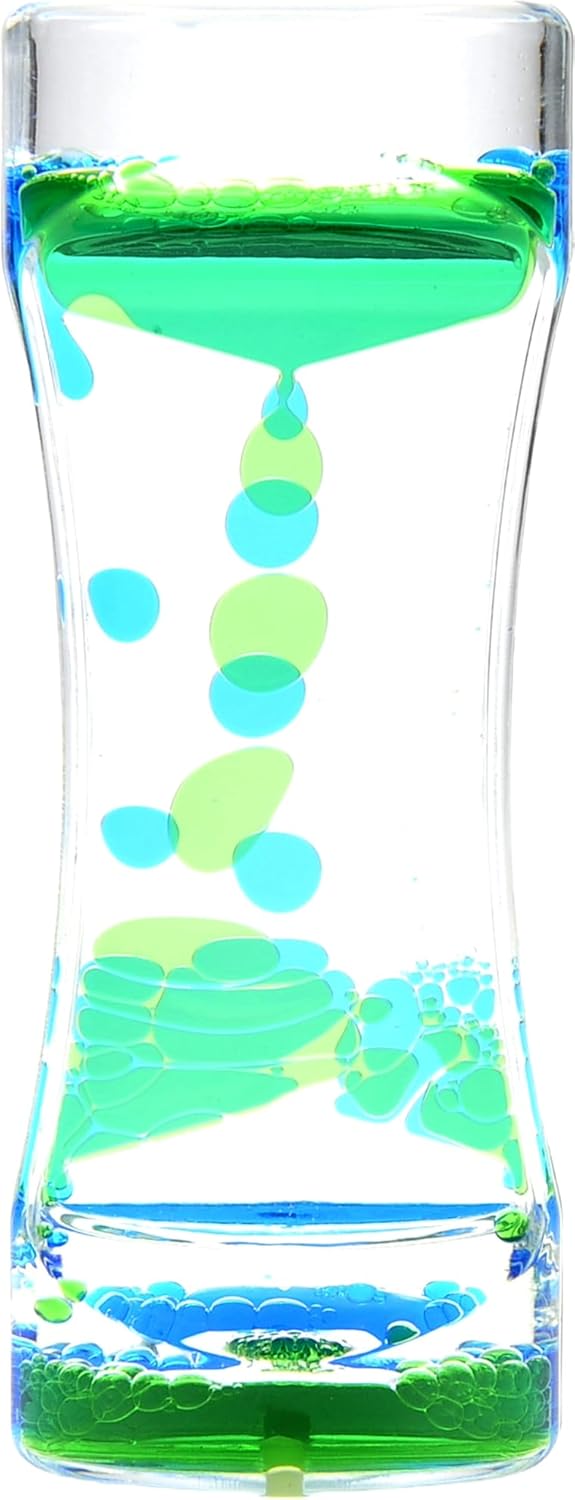 Liquid Motion Bubbler Sensory Toy, Relaxing and Calming for Anxiety, Autism & ADHD Fun Bubbler Timer Fidget Toy Gift for Kids and Adults Decorate Desktops, Home, Room, Or Classrooms