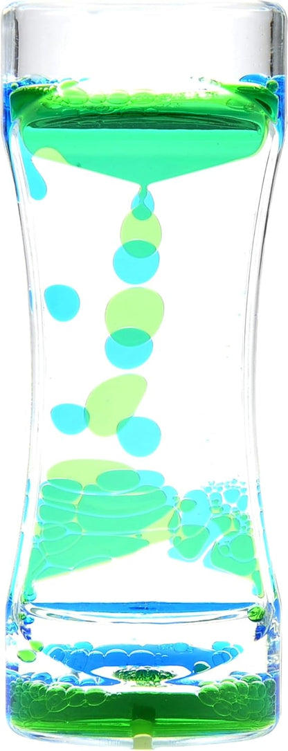 Liquid Motion Bubbler Sensory Toy, Relaxing and Calming for Anxiety, Autism & ADHD Fun Bubbler Timer Fidget Toy Gift for Kids and Adults Decorate Desktops, Home, Room, Or Classrooms
