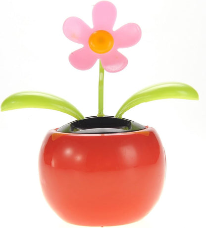 Solar Powered Dancing Flower | Desk, Window, Or Car Decoration Gift Toy | No Batteries Required | Fun Swinging Solar Flower
