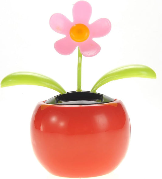 Solar Powered Dancing Flower | Desk, Window, Or Car Decoration Gift Toy | No Batteries Required | Fun Swinging Solar Flower