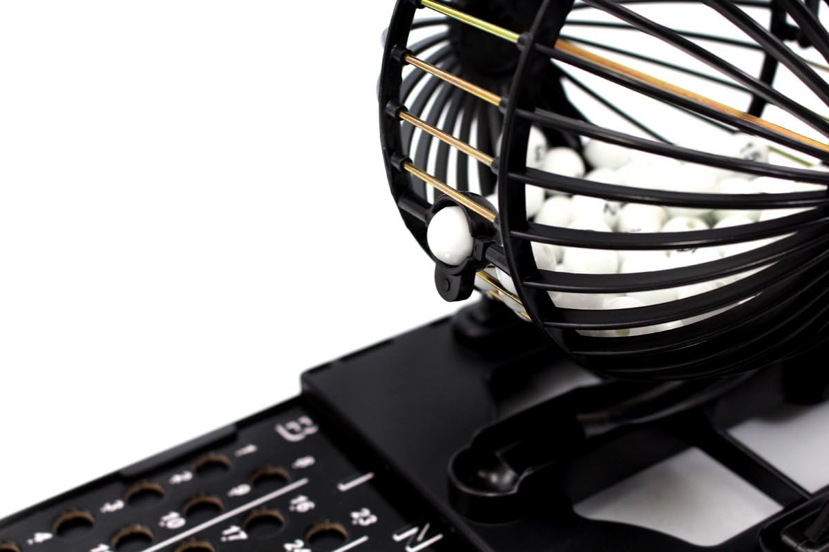 Bingo Machine Cage Game Set | with Bingo Balls | Classic Cage | Bingo Tray (Classic Version)