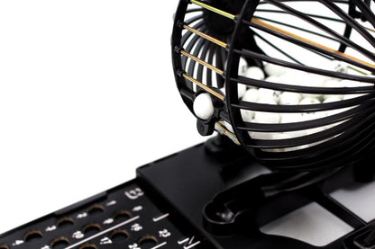 Bingo Machine Cage Game Set | with Bingo Balls | Classic Cage | Bingo Tray (Classic Version)