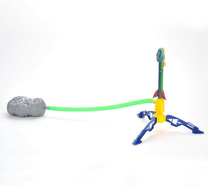 Dinosaur Toy Blasters Launchers | Launch up to 100 ft | 2 Launching Stands | 8 Dino Foam Head Colorful | Park, Backyard, Outdoor Play Toy Gifts for Kids Ages 3 4 5 6 7 8 9 10+
