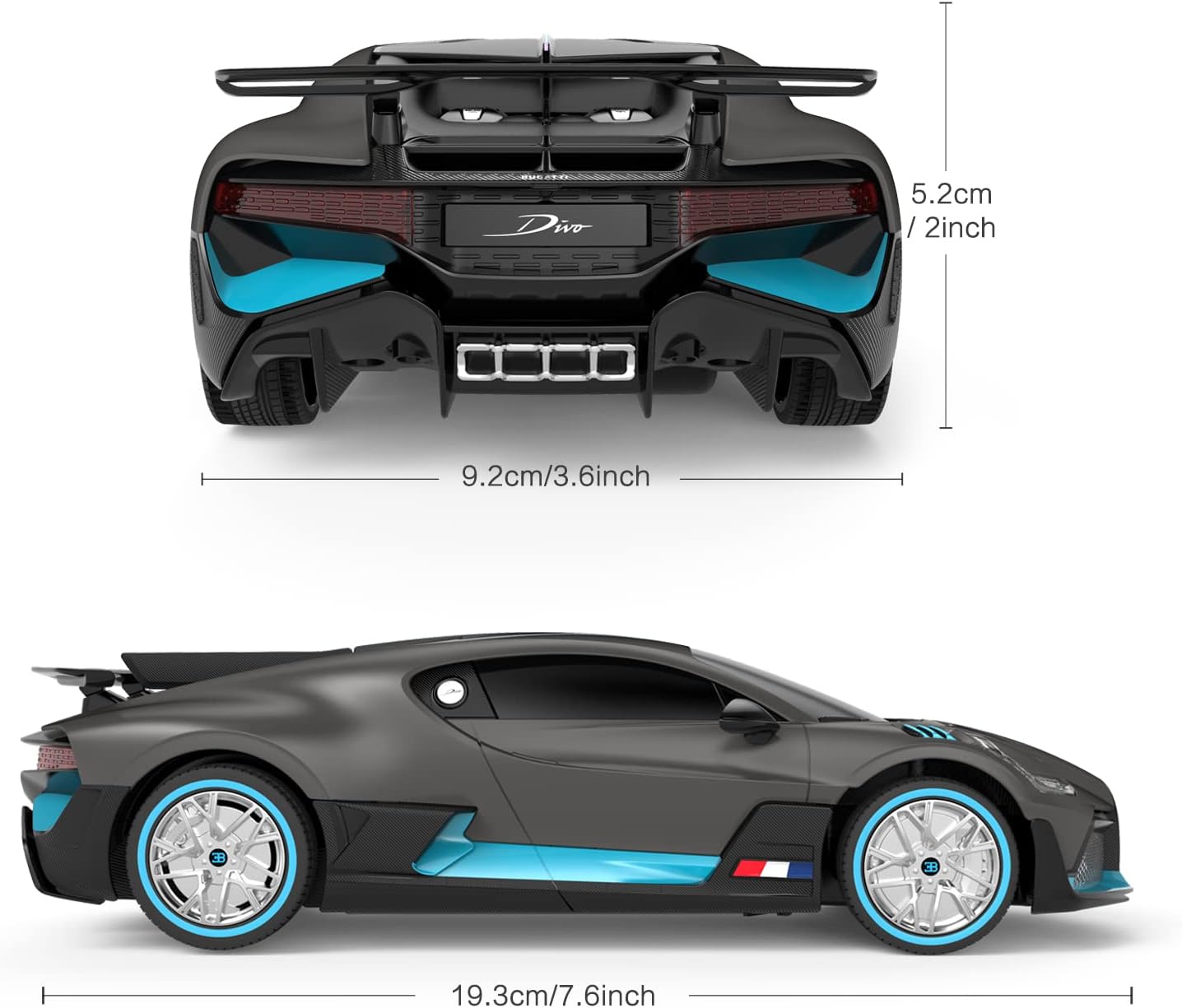 Bugatti RC Car RASTAR 1:24 Bugatti Divo Remote Control Car Bugatti Toy Model Car for Boys Kids Adults…