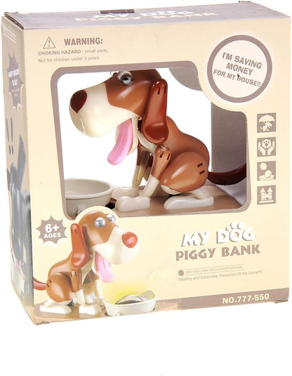 PowerTRC Dog Coin Bank for Kids, Cute Money Bank for Boys and Girls, Savings Piggy Bank | Fun Gift for Kids and Adults