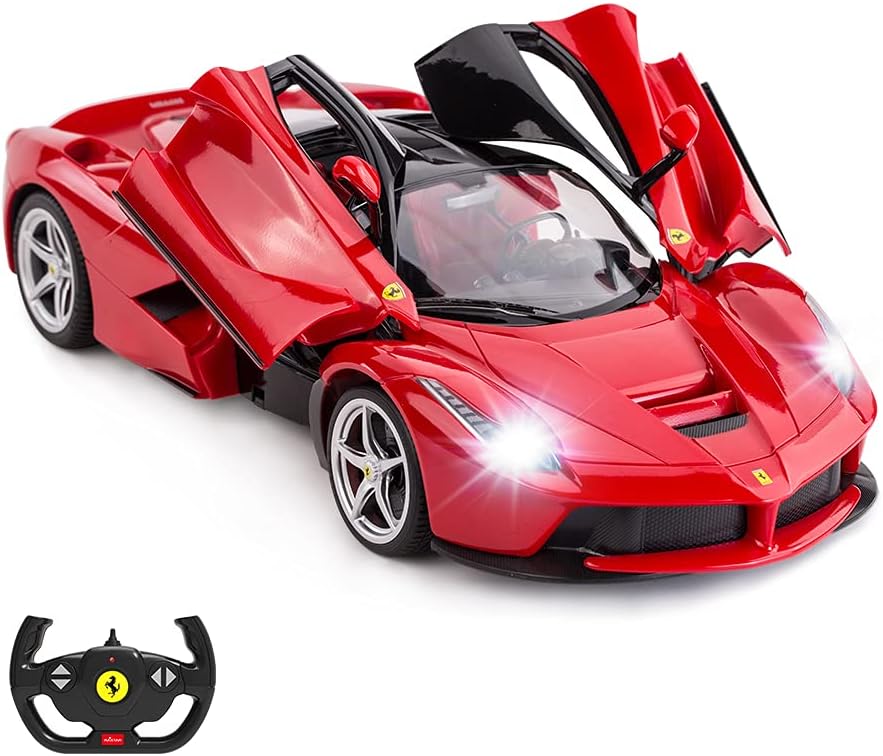 Rastar RC Car | Radio Remote Control Car 1/14 Scale Ferrari 458 Special A, Model Toy Car for Kids, Auto Open & Close, Red