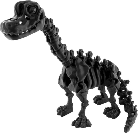 PowerTRC 3D Printed Skeleton Brachiosaurus – Prehistoric Collectible Articulating Dinosaur 3D Figurine Desk Decoration for Teens and Adults, Made in USA