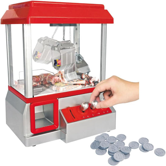 Claw Machine Toy Arcade Game with Sound, Mini Carnival Games Fun Candy Toy Grabber Dispenser Vending Toy for Boys Girls Kids (Size: 13.75in x 10in)