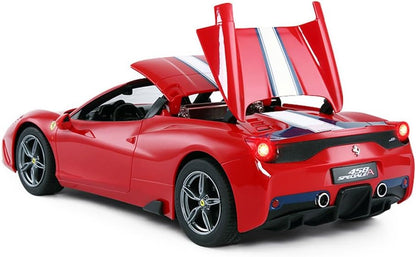 Rastar RC Car | Radio Remote Control Car 1/14 Scale Ferrari 458 Special A, Model Toy Car for Kids, Auto Open & Close, Red