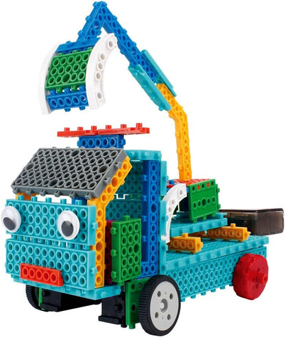 PowerTRC 4 in 1 STEM Robotic Building Kits | Explore & Learn Remote Control Educational Engineering Robots for Kids | DIY Machine Building Experience | Science Robot Kit for Boys & Girls (127 Pieces)