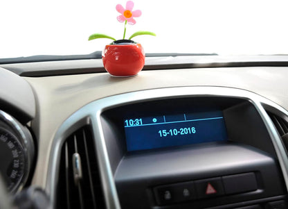Solar Powered Dancing Flower | Desk, Window, Or Car Decoration Gift Toy | No Batteries Required | Fun Swinging Solar Flower