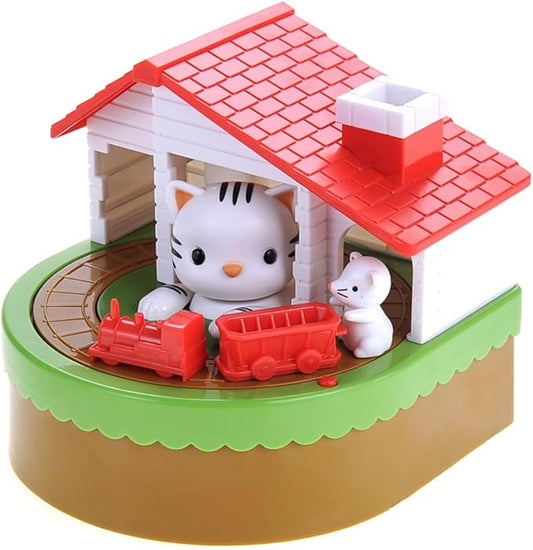 Cat & Mouse Coin Bank with Sound for Kids, Cute Money Bank for Boys and Girls, Savings Piggy Bank | Fun Gift for Kids and Adults