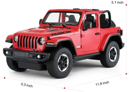 RASTAR Off-Road Remote Control Car, 1:14 Jeep Wrangler JL RC Off-Road Racing Vehicle Toy Car for Kids Adults, Spring Suspension/Door Open, 2.4Ghz RED