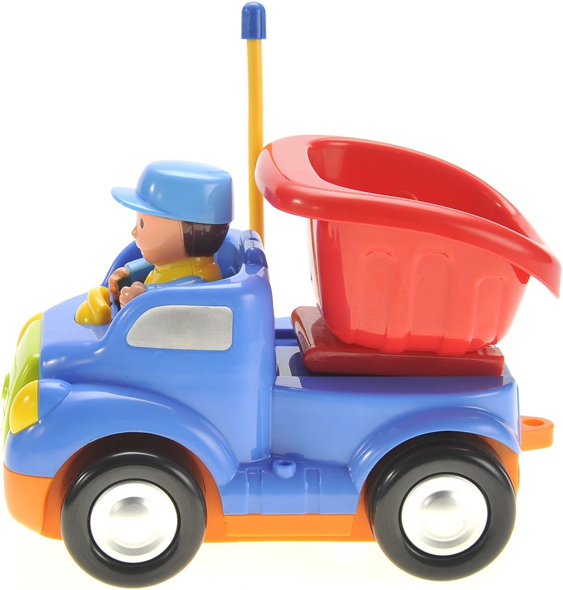 Cartoon R/C Construction Car for Kids Blue