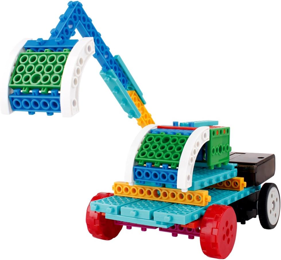 PowerTRC 4 in 1 STEM Robotic Building Kits | Explore & Learn Remote Control Educational Engineering Robots for Kids | DIY Machine Building Experience | Science Robot Kit for Boys & Girls (127 Pieces)