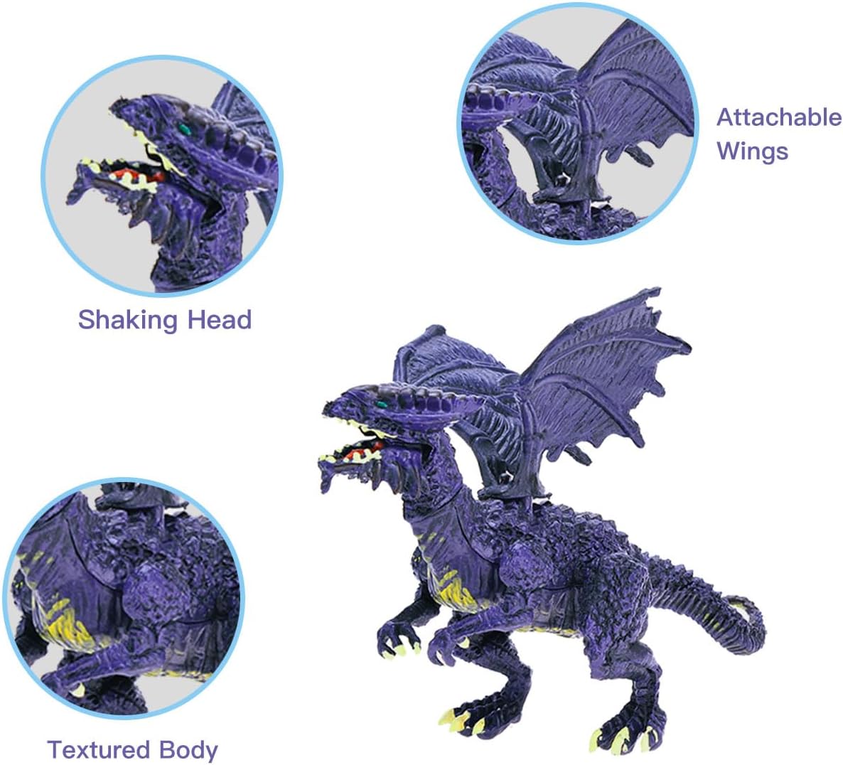 PowerTRC 3D Dragon Action Figures in Jurassic-Inspired Hatching Eggs | Take Apart Puzzle Toy | Perfect for Kids' Party Favors and Bulk Toy Excitement!