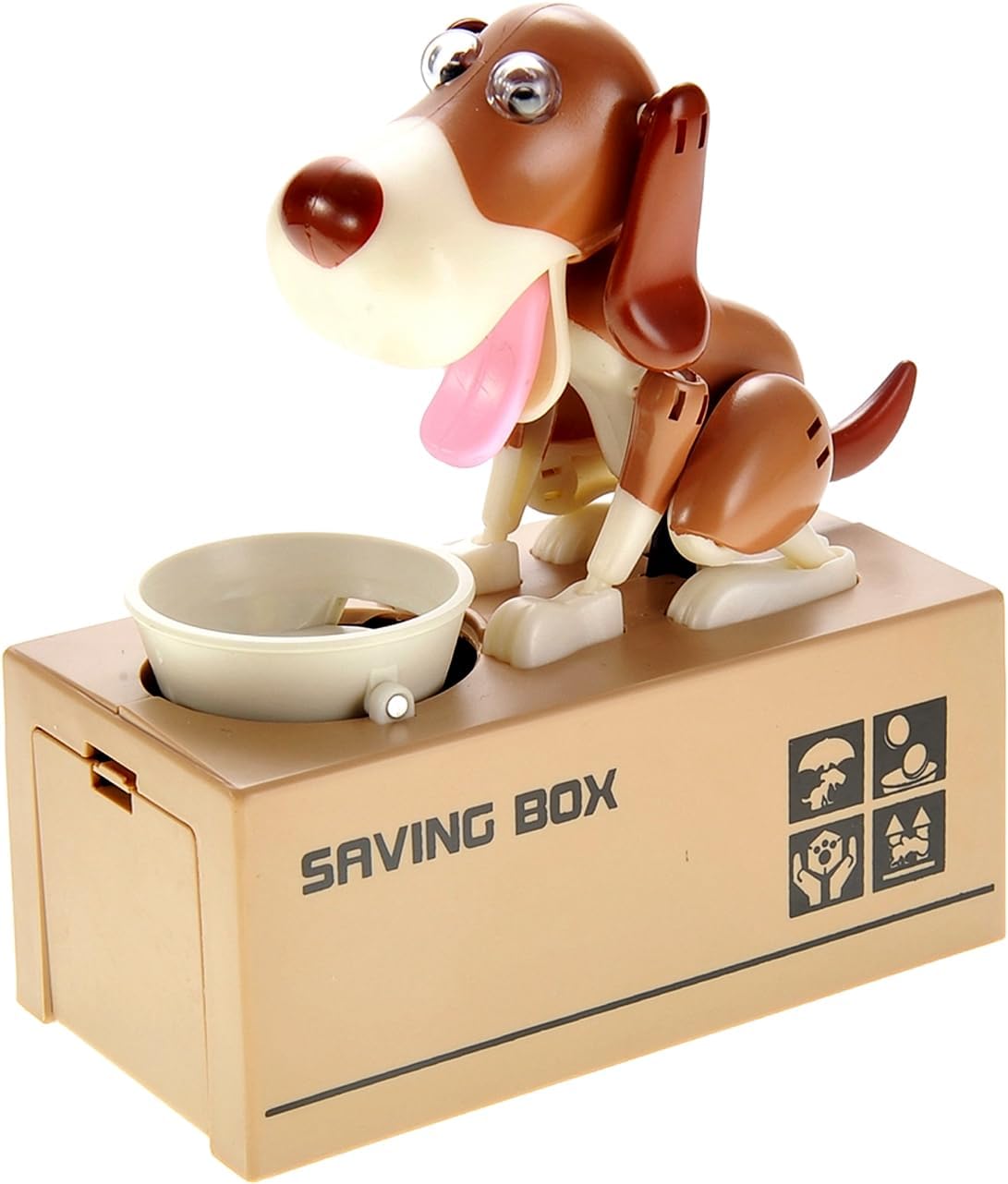 PowerTRC Dog Coin Bank for Kids, Cute Money Bank for Boys and Girls, Savings Piggy Bank | Fun Gift for Kids and Adults