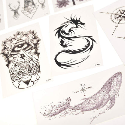 PowerTRC Temporary Tattoos for Adults And Kids | Waterproof Temporary Fake Tattoos | Many Different Designs And Symbols