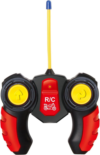 Unleash The Ultimate Racing Thrill | 360 Degree Rotate Spinning RC Race Motorcycle | Remote Control Race Biker with Dazzling Light and Sound Effect for Kids (Yellow)