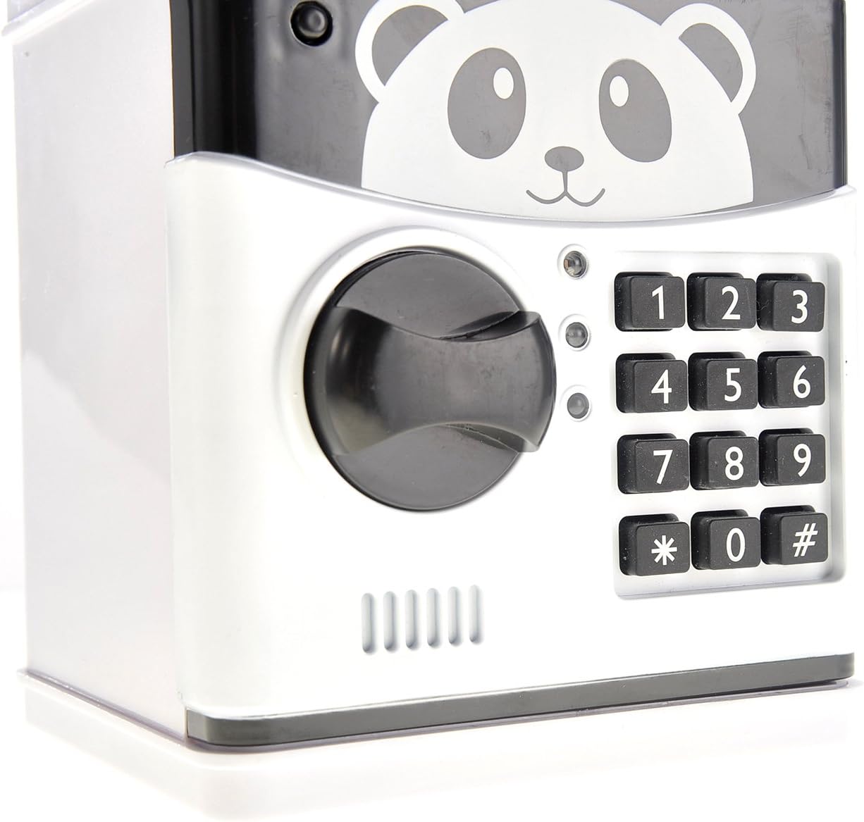 PowerTRC Cartoon Panda Electronic Password Protected Piggy Money & Coin Bank | Real Money Saving Toy Bank for Kids