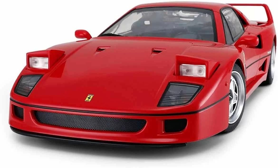 Radio Remote Control 1/14 Scale Ferrari F40 Licensed RC Model Car w/Front Light Controller Open/Close(Red),unisex-children