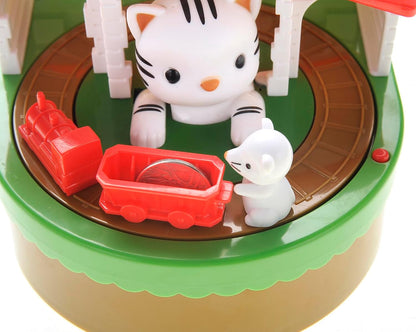 Cat & Mouse Coin Bank with Sound for Kids, Cute Money Bank for Boys and Girls, Savings Piggy Bank | Fun Gift for Kids and Adults