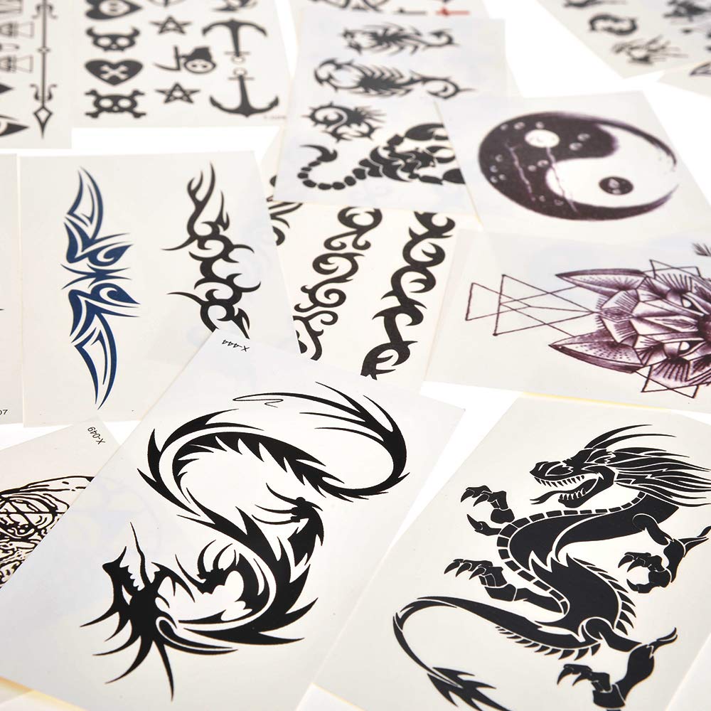 PowerTRC Temporary Tattoos for Adults And Kids | Waterproof Temporary Fake Tattoos | Many Different Designs And Symbols