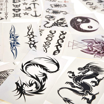 PowerTRC Temporary Tattoos for Adults And Kids | Waterproof Temporary Fake Tattoos | Many Different Designs And Symbols
