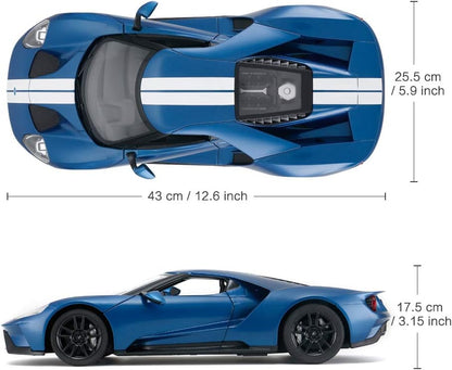 RASTAR RC Car | 1/14 Ford GT Remote Control RC Race Toy Car for Kids, Open Doors by Manual, Blue