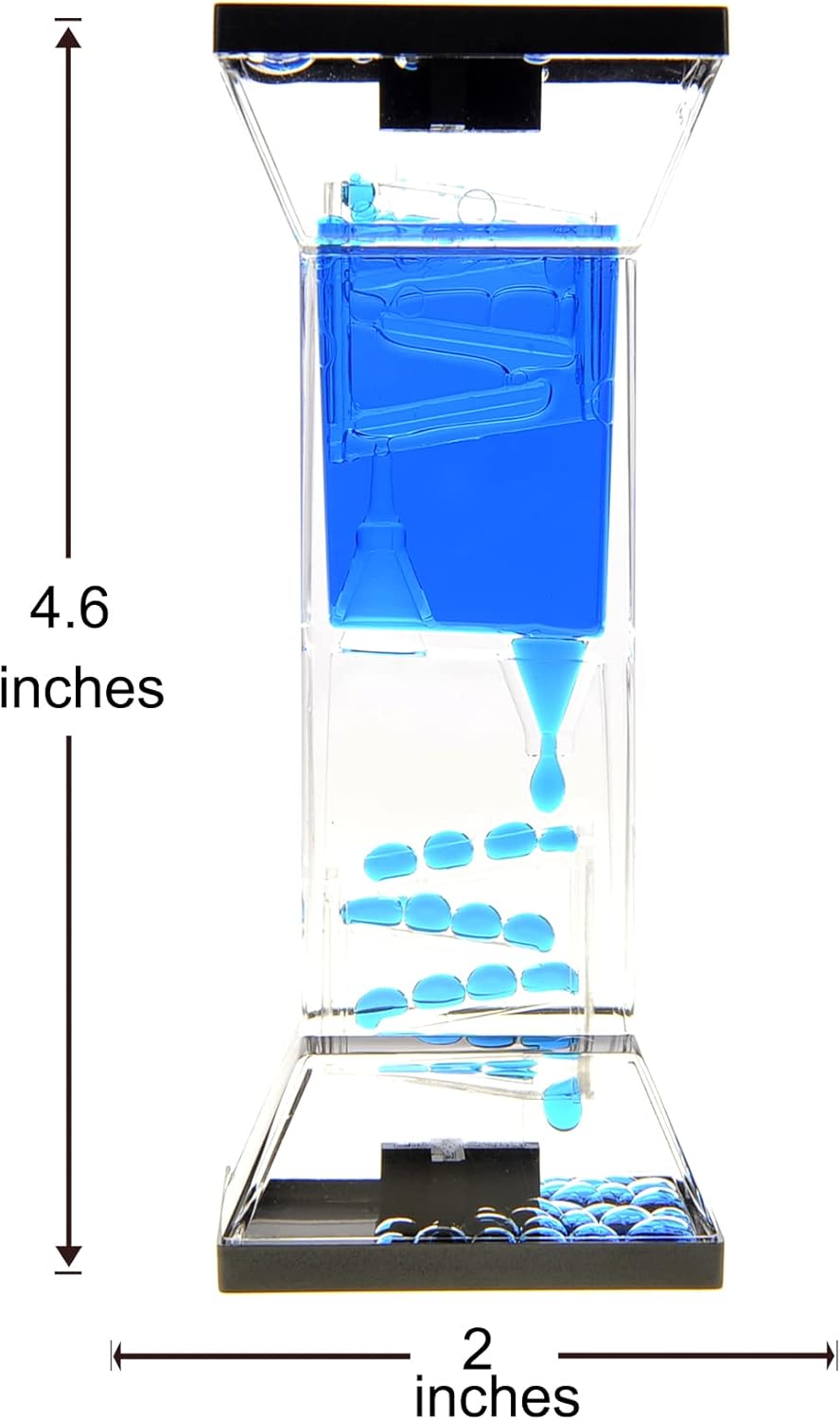 Liquid Motion Bubbler Sensory Toy, Fidget Toy for Desk Tops | Calming and Relaxing ADHD, Anxiety, and Autism Toy for Kids and Adults | Handheld Water Game